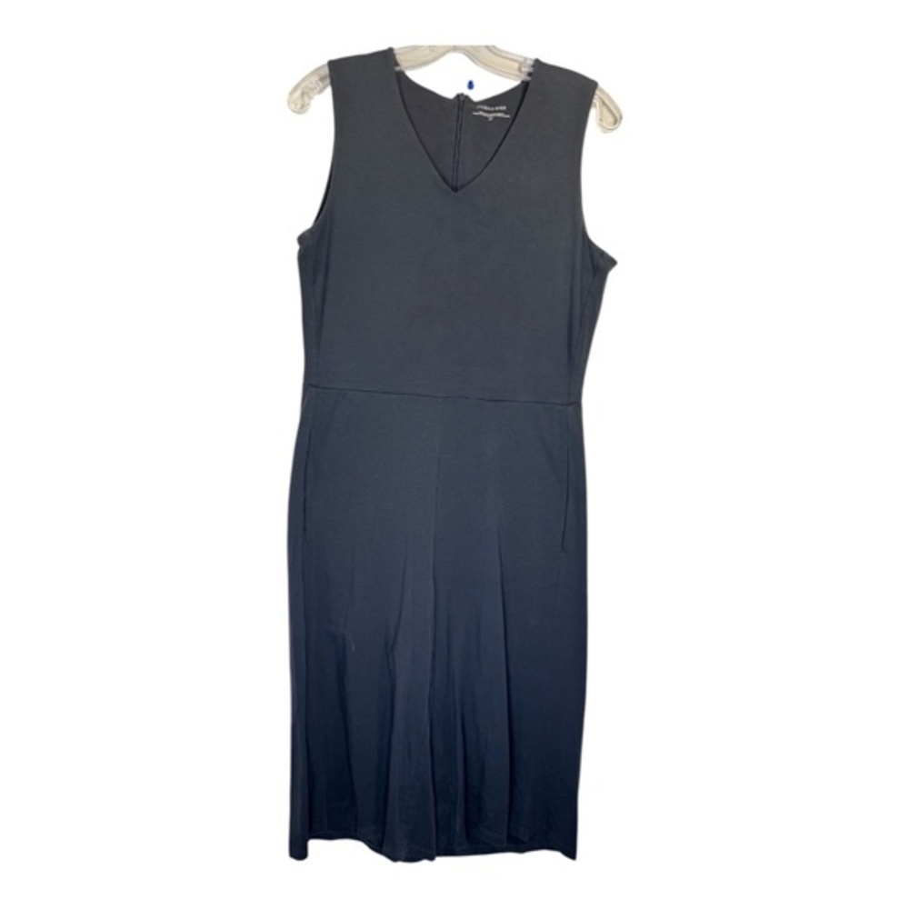 Eileen Fisher Jumpsuit Womens Size Small Grey Vintage Sleeveless Pockets Cotton